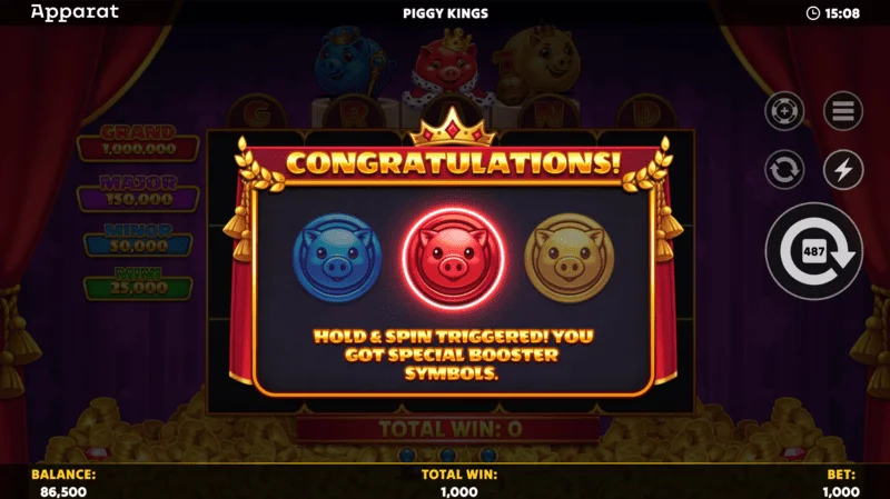 Piggy Kings - Free Spins con Crown Scatter